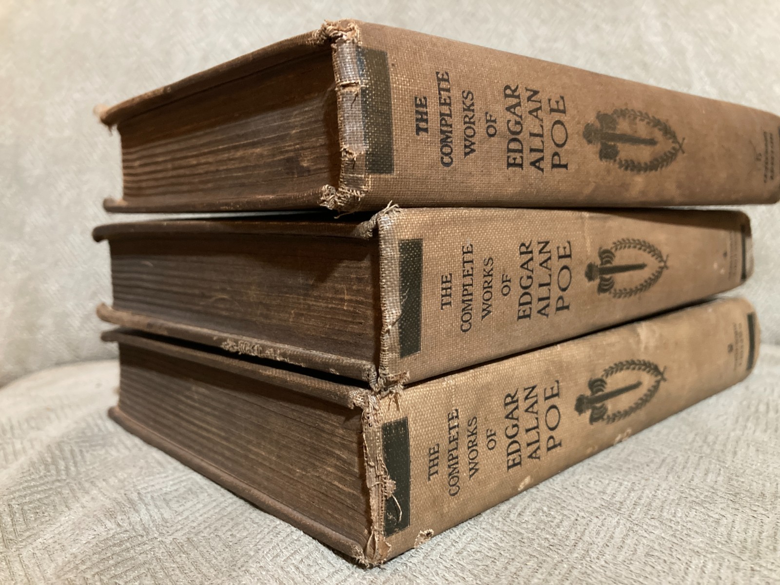 1903 Antique The Complete Works Of Edgar Allan Poe 2 4 5 of 5 Volume Set HC