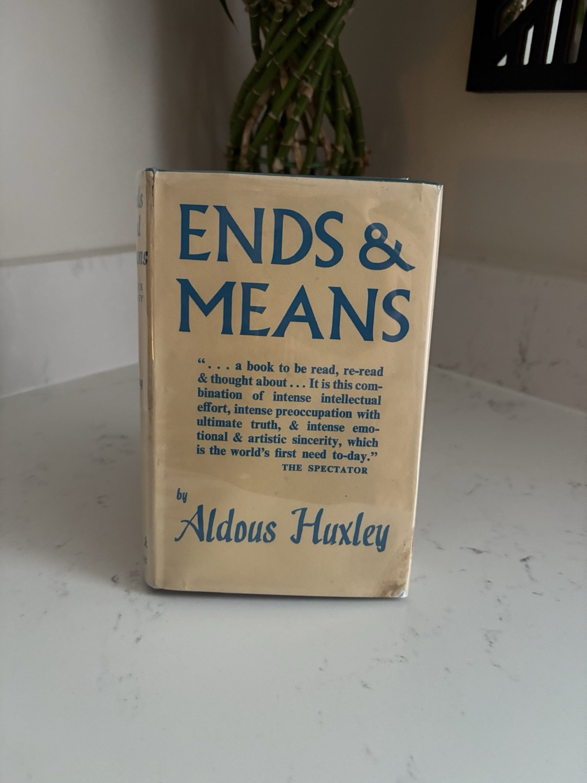Aldous Huxley Ends & Means Hardcover w/ Dust Jacket Chatto & Windus 1969