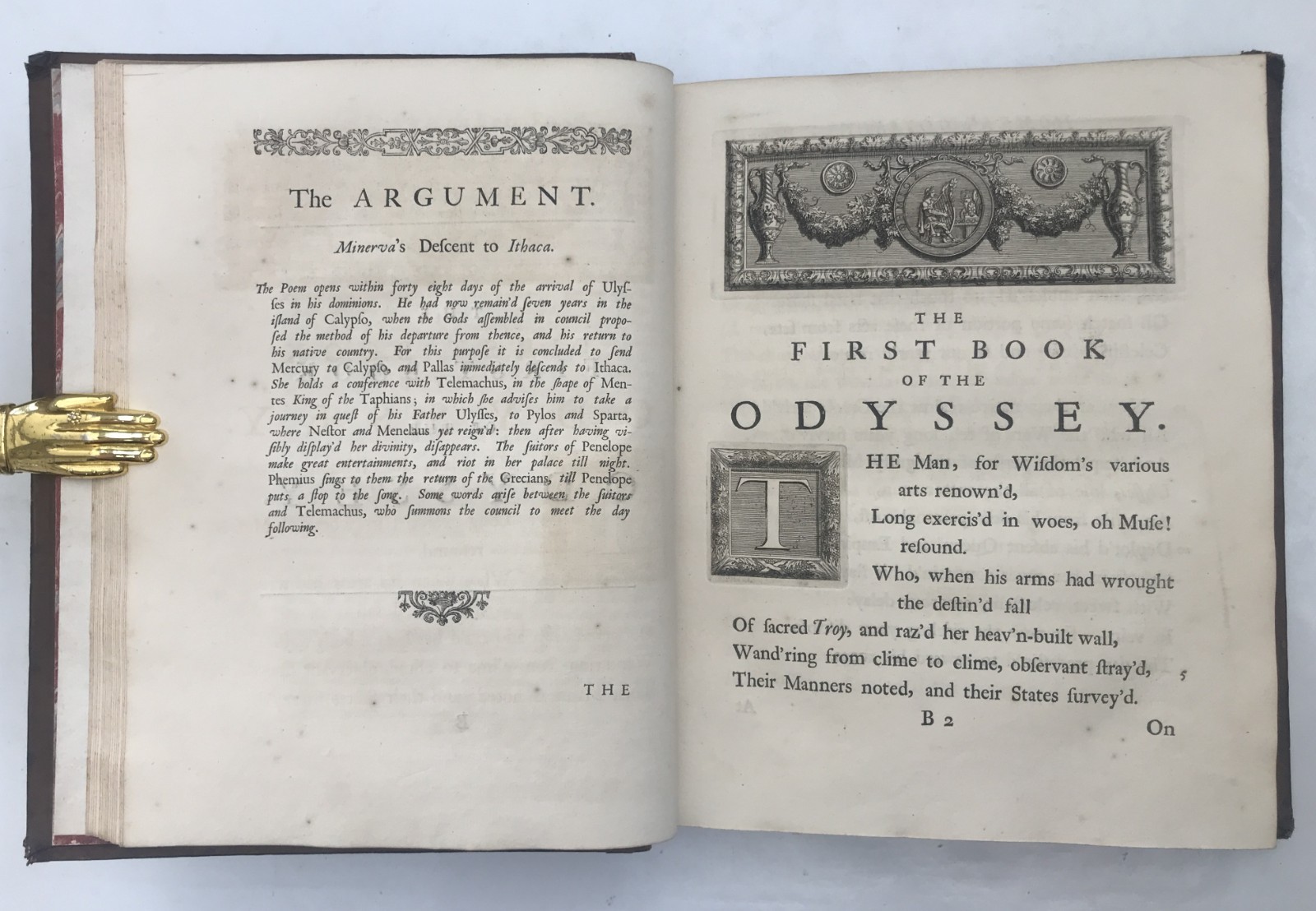 1725-26 Pope THE ODYSSEY OF HOMER 5 Vols First Edition Illustrated Poetry