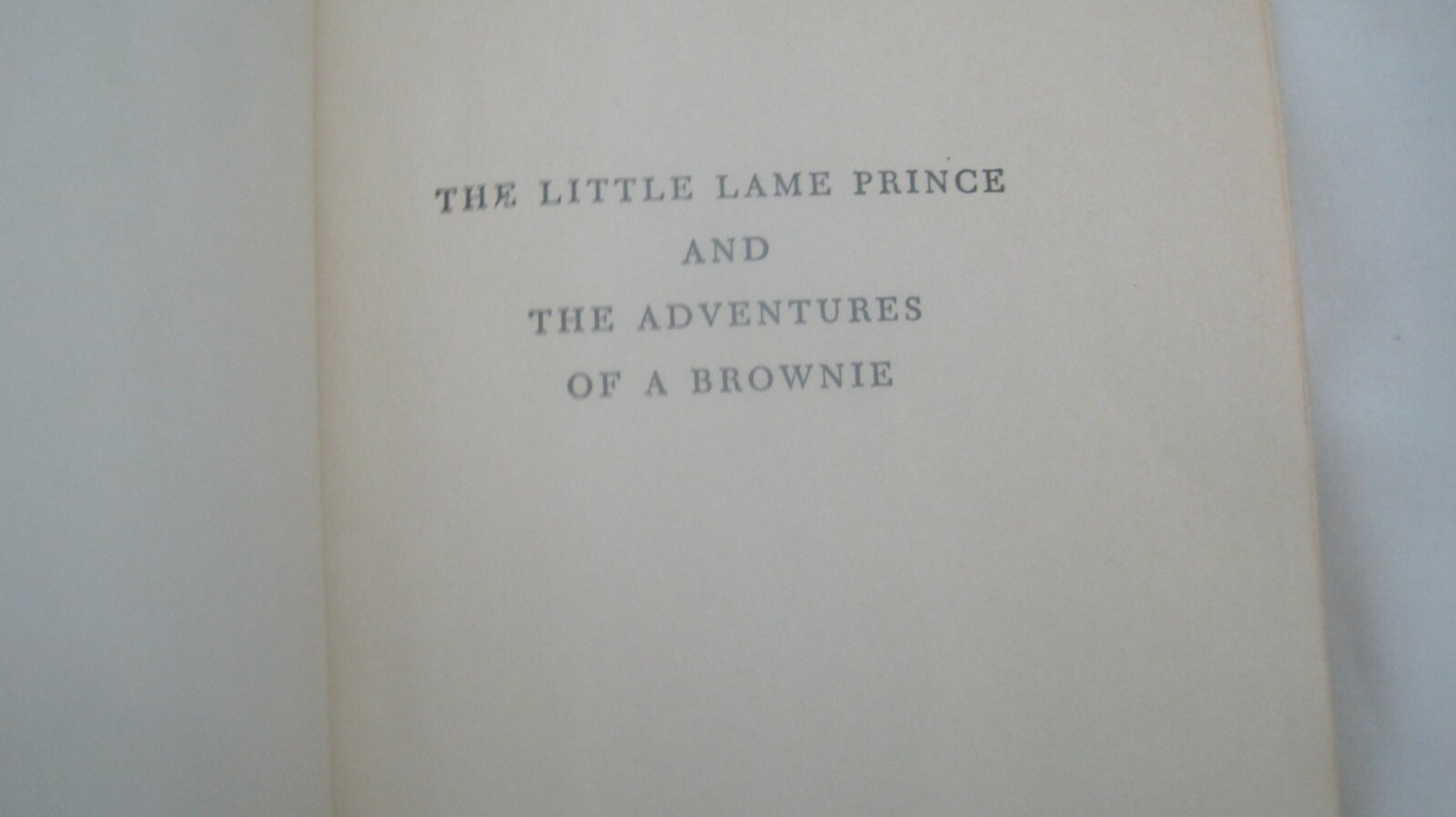 Book “The Little Lame Prince” by DINAH CRAIK, Illus. by Lucille Corcos NY 1948,