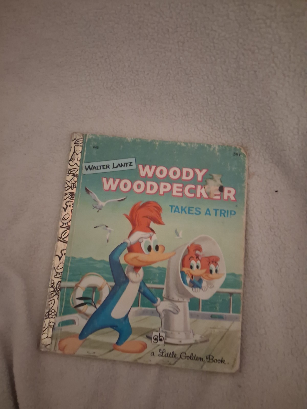 Woody Woodpecker Takes A Trip Vintage Children’s Little Golden Book 1978