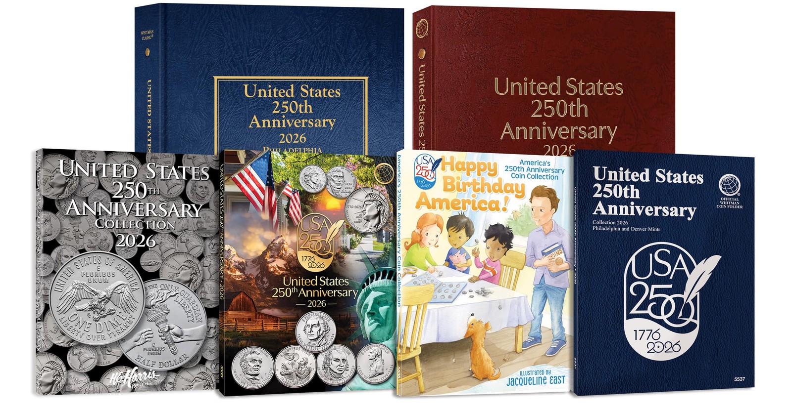 Official Whitman® Coin Folder – United States 250th Anniversary Blue