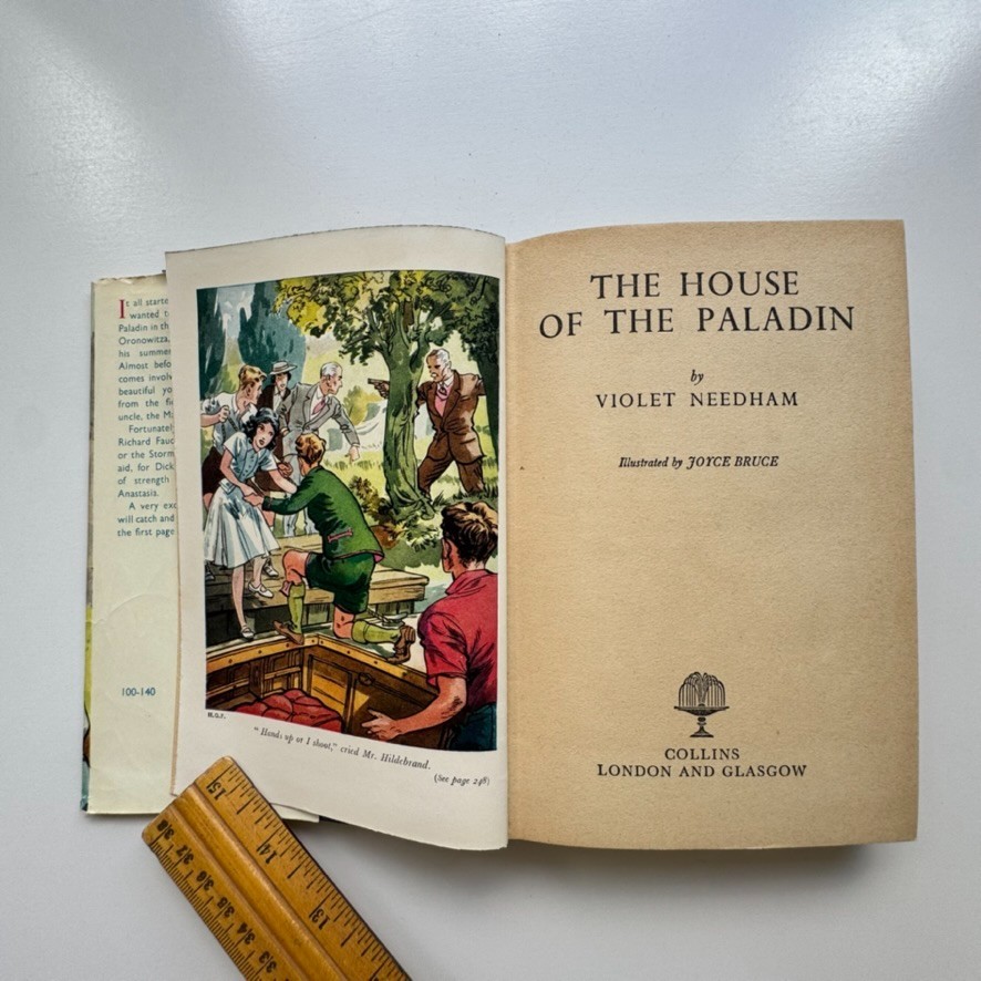 1958 THE HOUSE OF THE PALADIN Violet Needham Collins Seagull Library HC w/ DJ