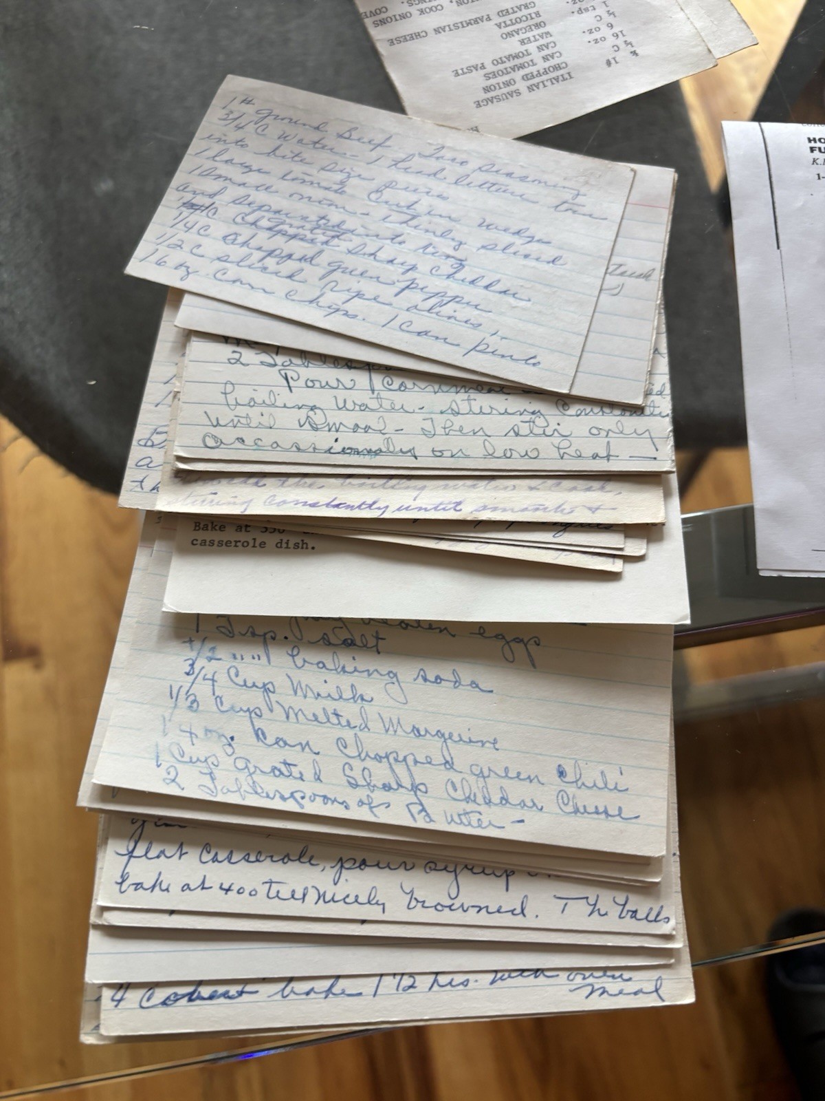 Huge Vtg Lot of Recipes Clippings Magazine Hand Written Betty Crocker 50s-80s