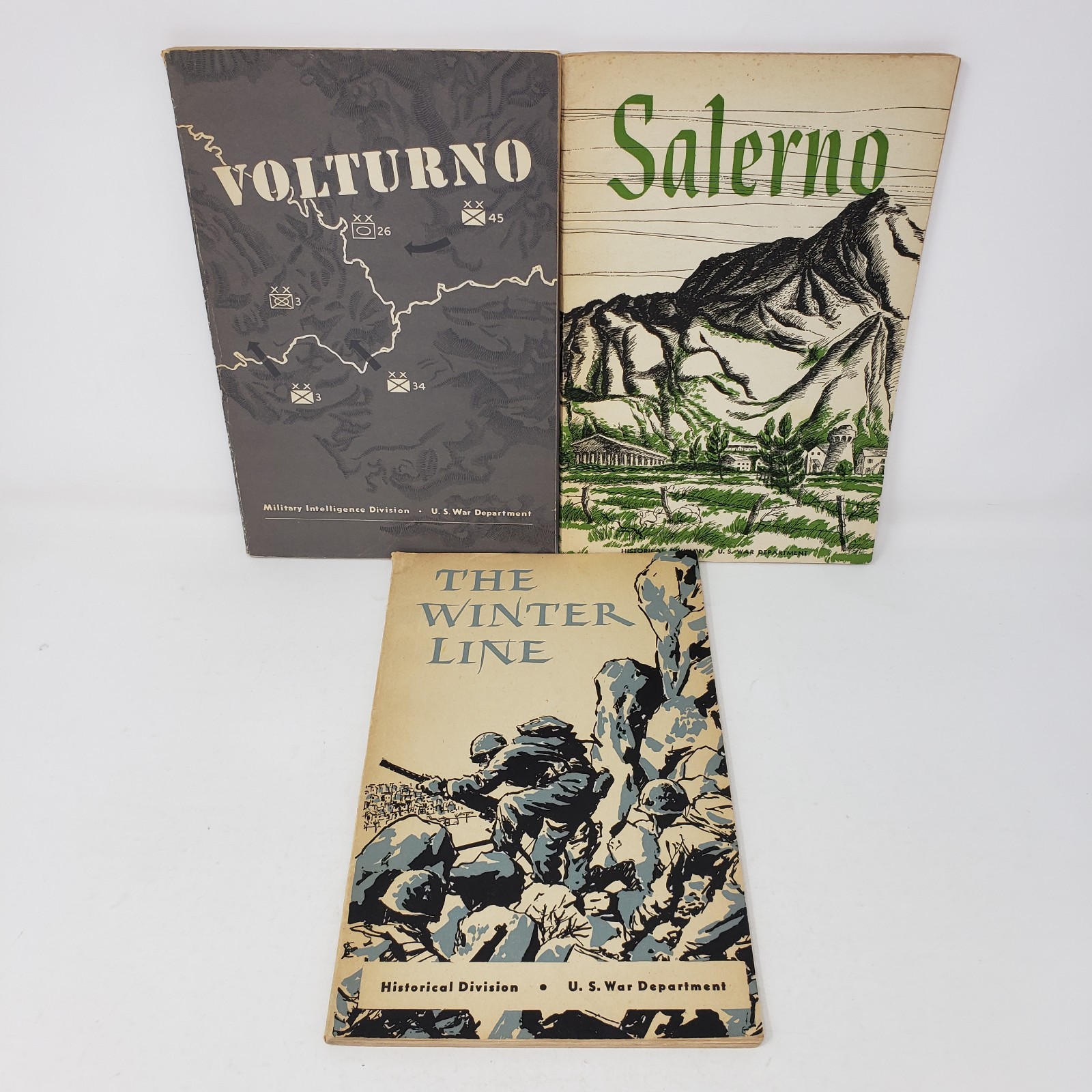 American Forces in Action Series WWII Booklets Lot of 3 (U.S. War Dept, PB)