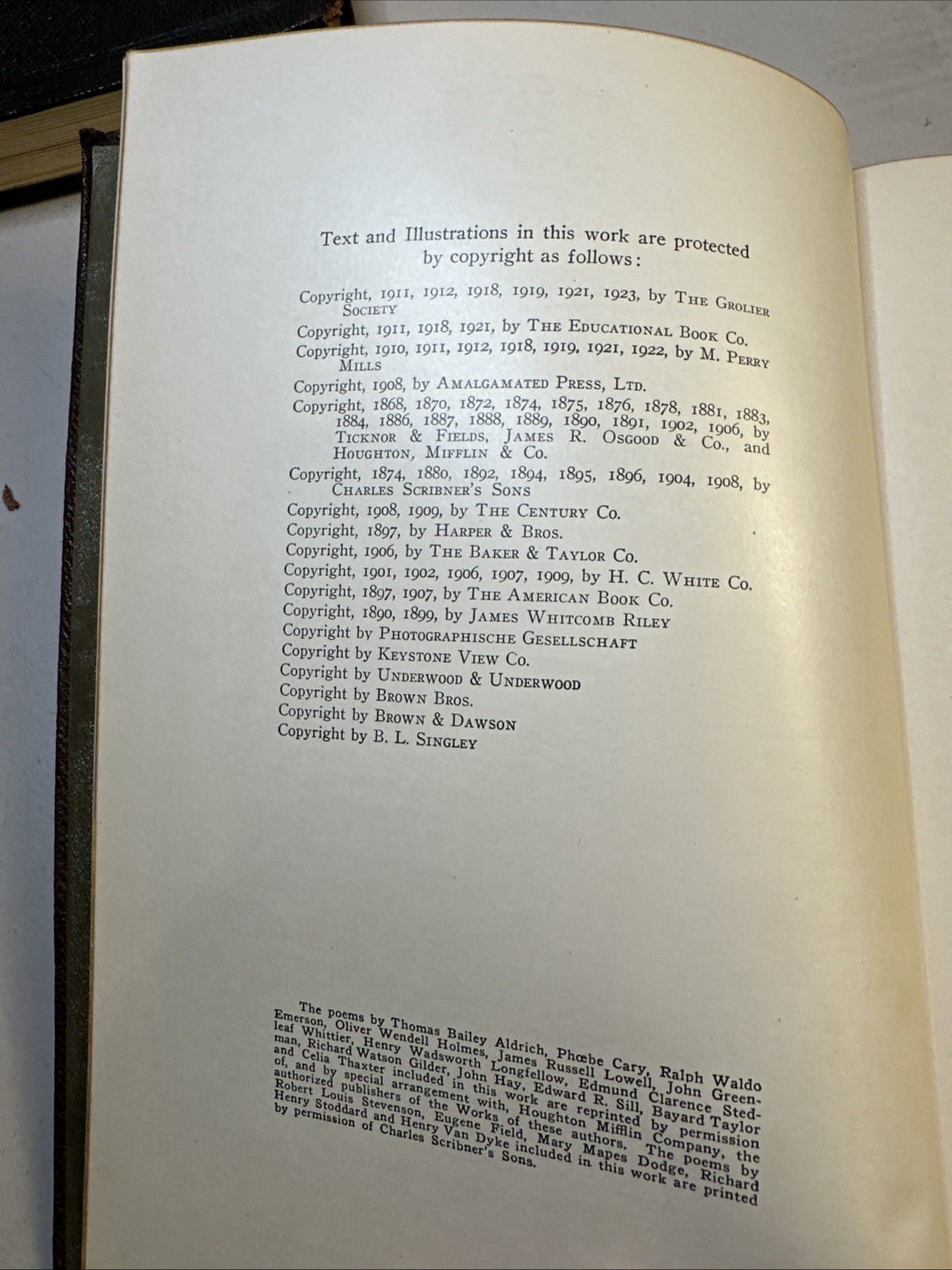 Vintage The Book Of Knowledge The Grolier Society VOL. 18; 1923 Over 100 Yrs Old