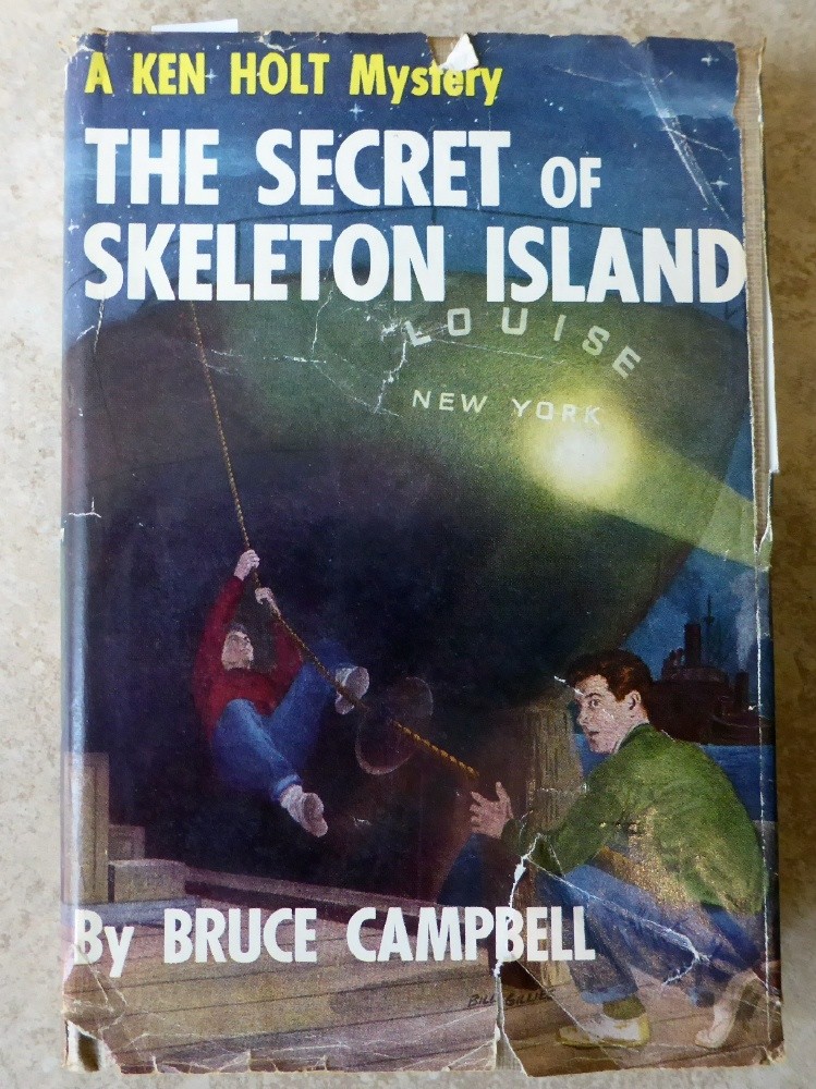 Ken Holt #1, Secret of Skeleton Island, Bruce Campbell, DJ, 1st Edition, Rare