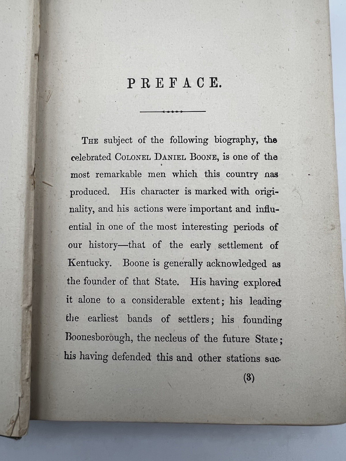 1865 Life of Daniel Boone, the Great Western Hunter and Pioneer Hartley, Cecil B