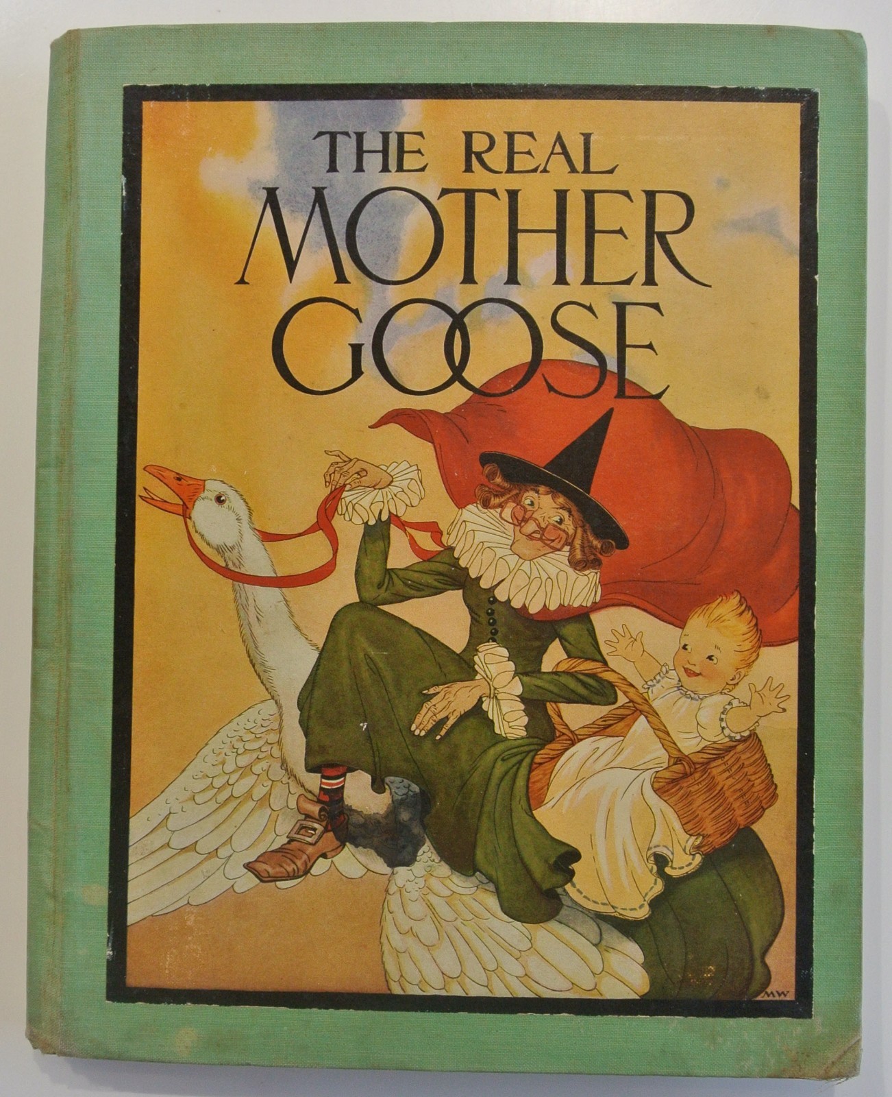 Antique Child’s Rhyme Book “The Real Mother Goose” 1939. Vintage 1916 Copyright