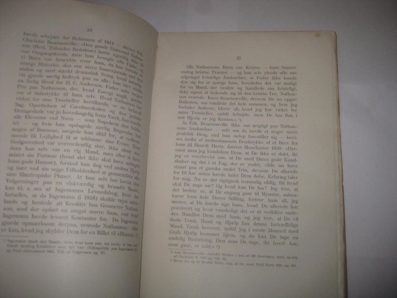 1918 DANISH JUDAICA Bidrag til dansk-jødisk Historie 1820-1845 by Julius Salomon