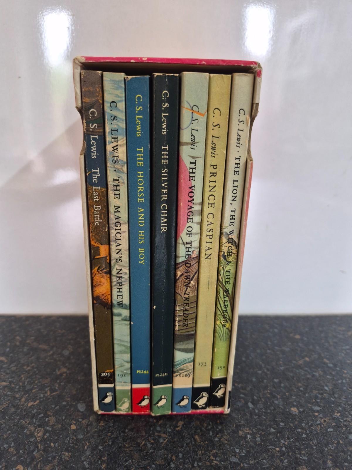 C S Lewis The Complete Chronicles of Narnia – Puffin 1968 Box Set Paperback