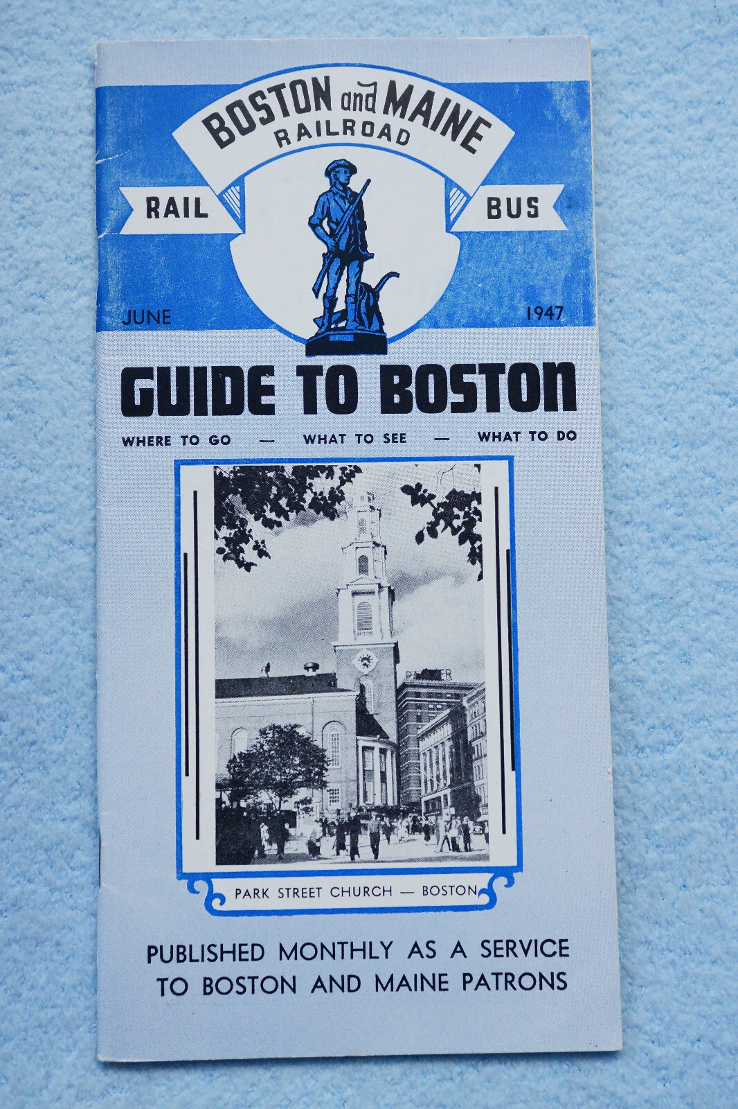 Guide to Boston – June, 1947 – Boston & Maine RR – 32 pages