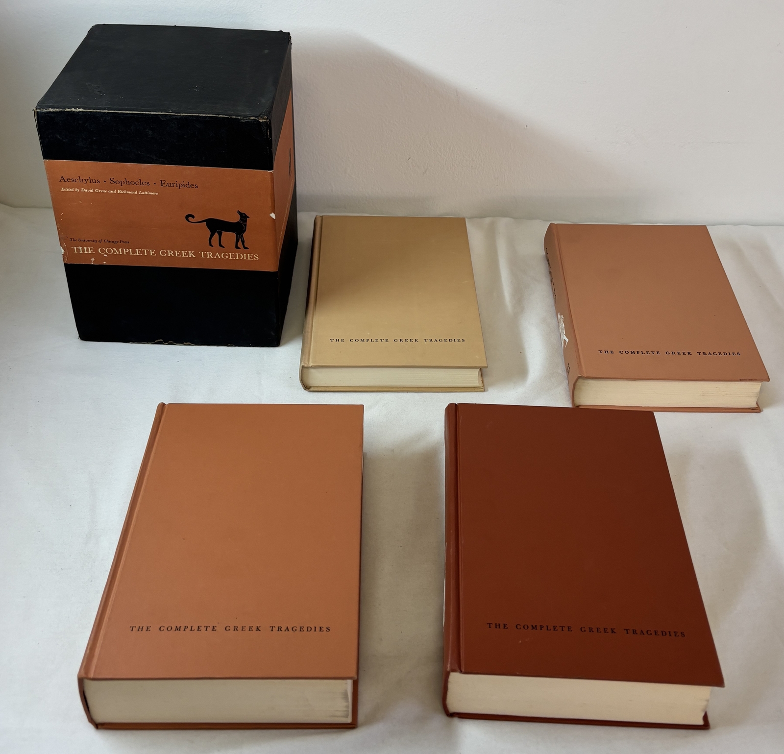 1959 2nd imp. hc box set THE COMPLETE GREEK TRAGEDIES ~University Of Chicago