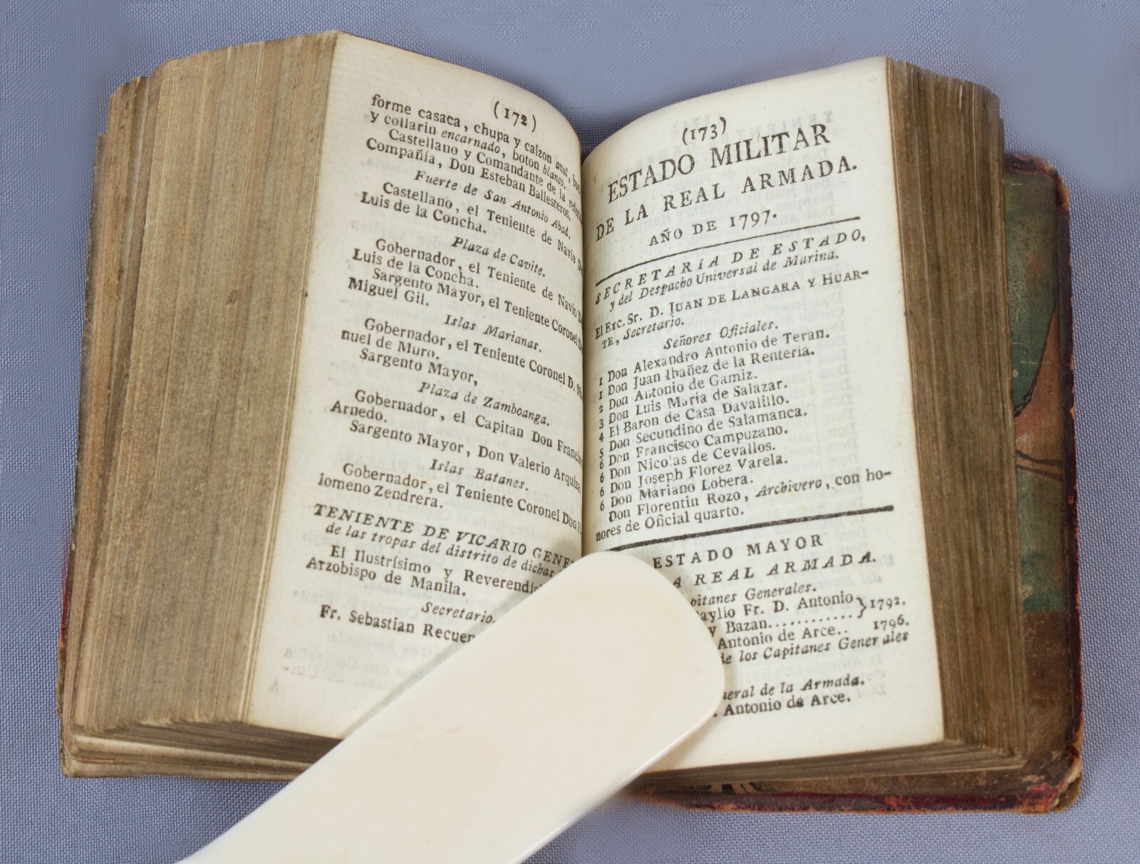 Spanish ALMANACK 1797 With Map – Kalendario Manual + Forasteros – MADRID Espana