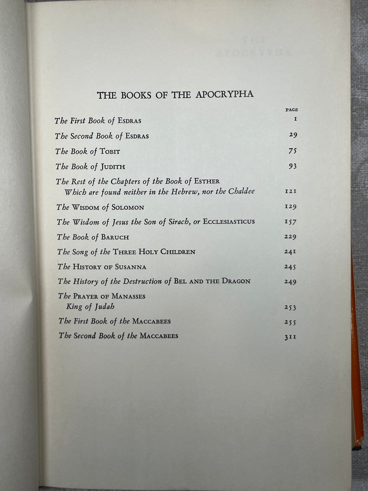 1936 The Apocrypha by Manuel Komroff Hardcover Tudor Publishing Company