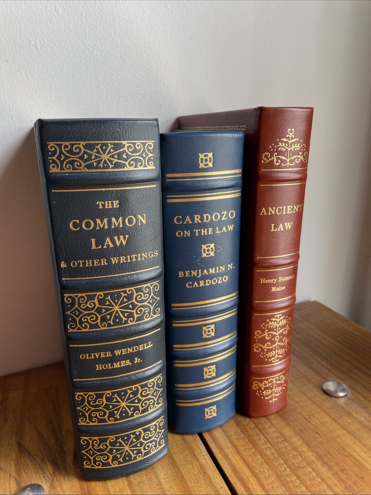 Law Books Lot Of 3 Hardcover Holmes Jr Cardozo Maine Legal Classics Library