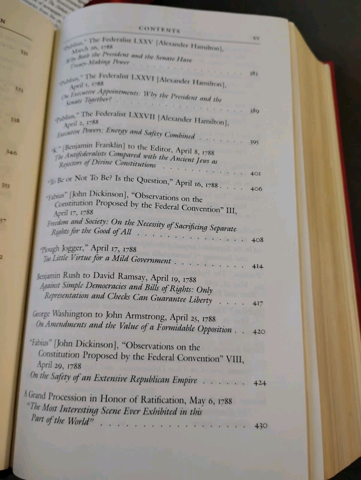 DEBATE ON THE CONSTITUTION Part 2 Gryphon Editions LEATHER Classics of Liberty