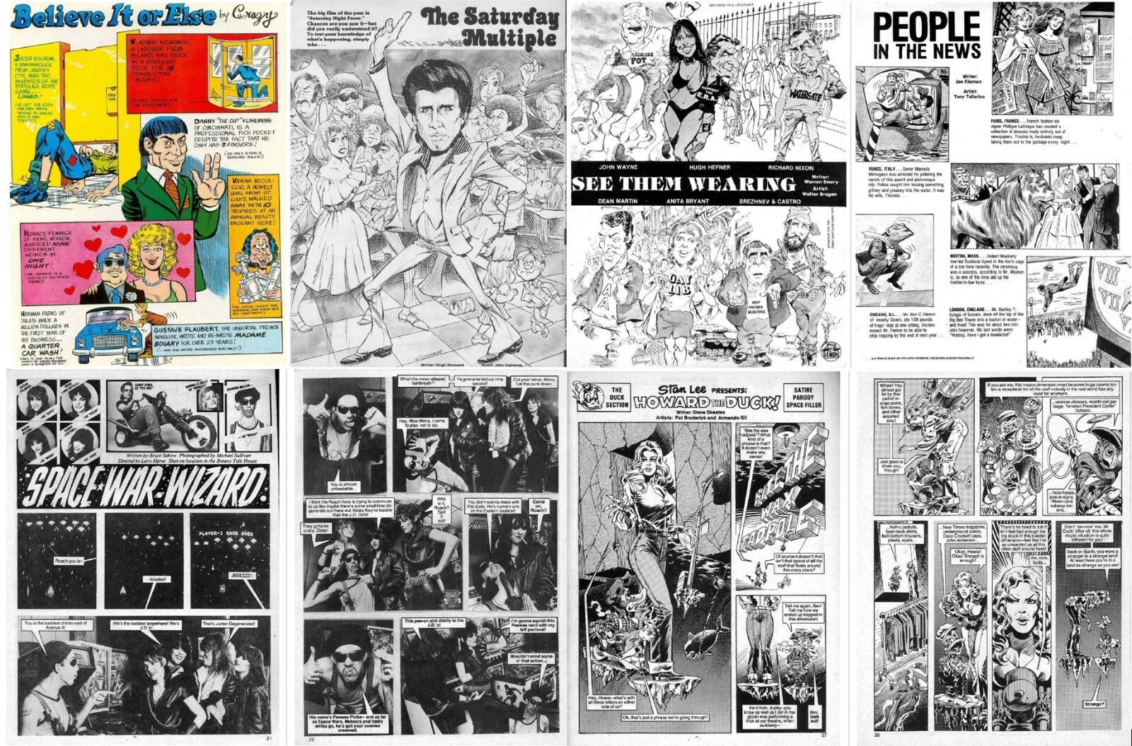 105 Old Issues of Crazy – Illustrated Satire Humor Funny Comics Magazines on DVD