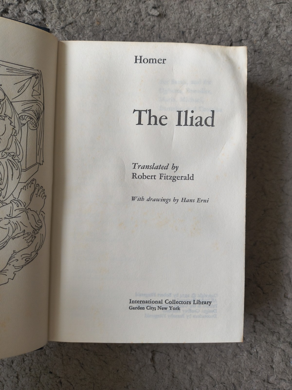 The Iliad by Homer International Collectors Library 1974 vintage