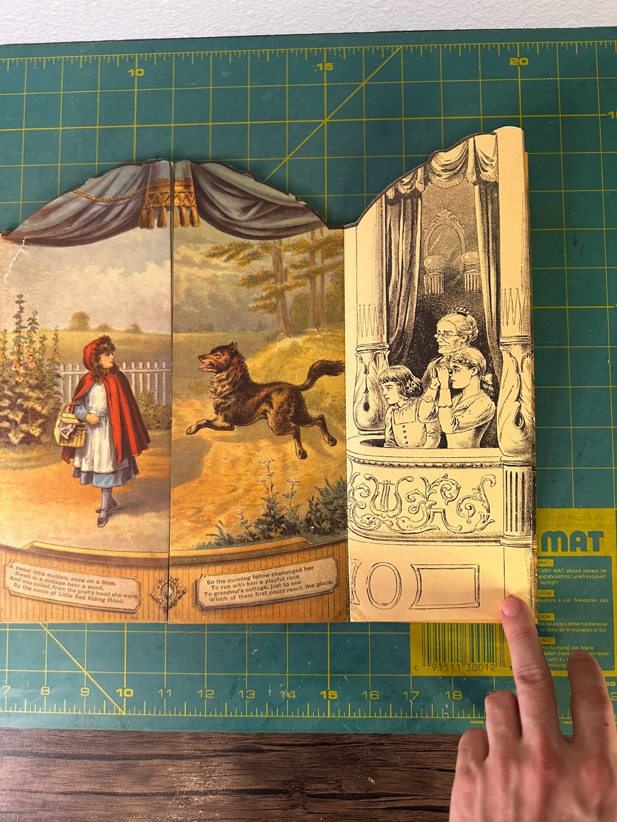 Red Riding Hood Theater Toy Book – Victorian Pop-Up Pantomime Rarity