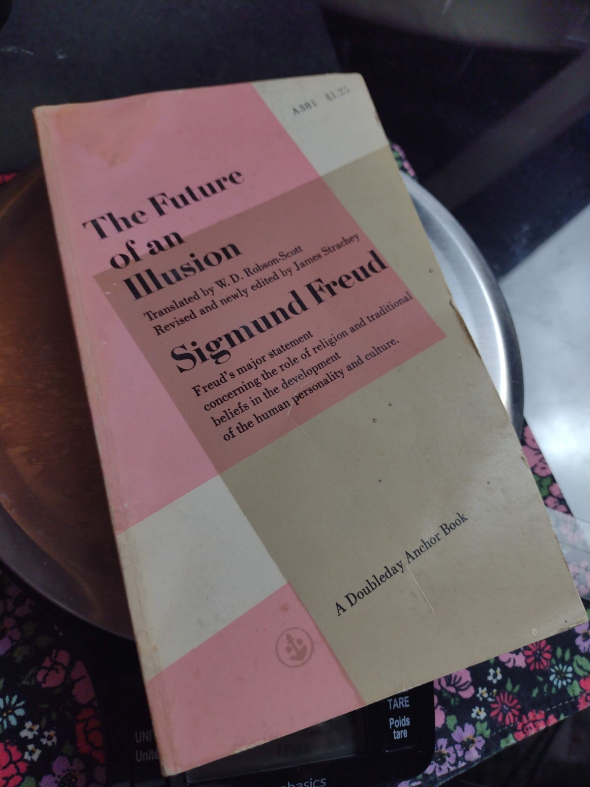 The Future of an Illusion by Sigmund Freud 1964 Vintage Anchor Books Paperback