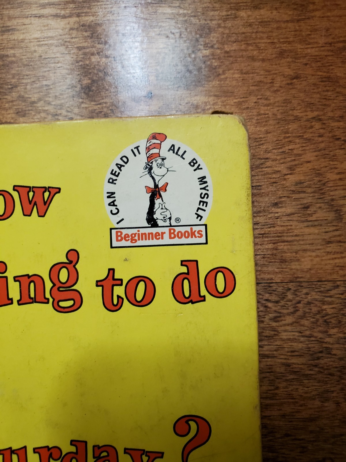Do You Know What I’m Going To Do Next Saturday? Dr Seuss 1963 HC – VINTAGE
