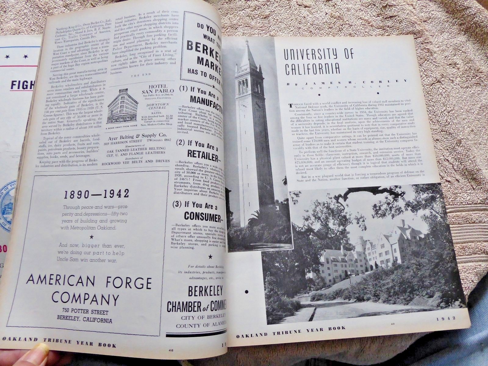 OAKLAND CA BOOK INDUSTRIES BUSINESSES ALAMEDA EMERYVILLE CONTRA COSTA CTY 1942