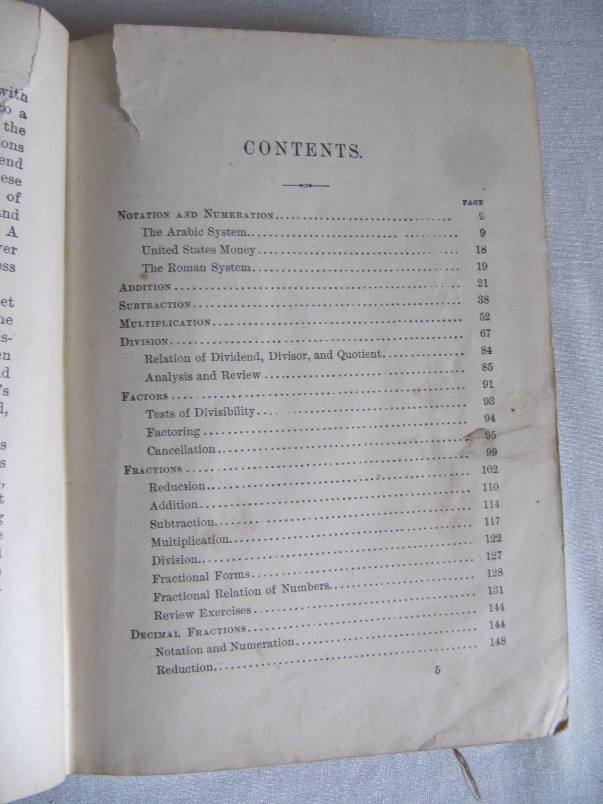Standard Arithmetic by Milne 1895 Fair Condition HC