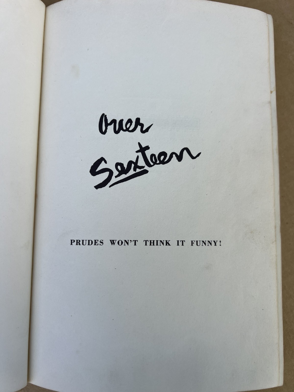 Over Sexteen, 1951 – Adult Cartoons, Jokes & Stories. Hardcover