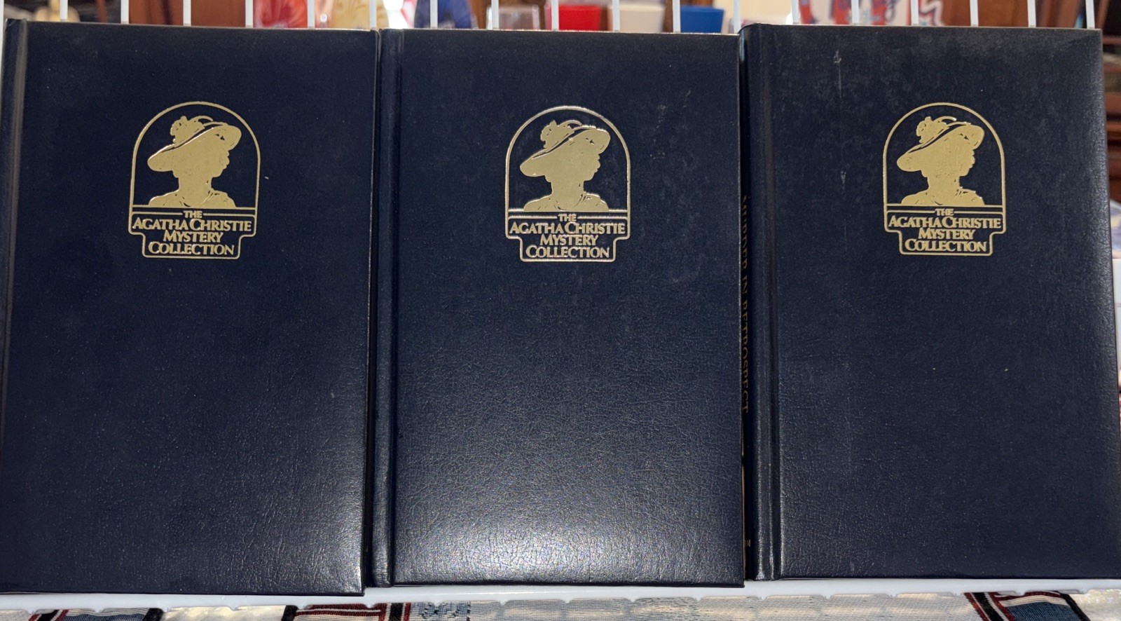 AGATHA CHRISTIE Mystery Collection Bantam 3 Book Lot HC