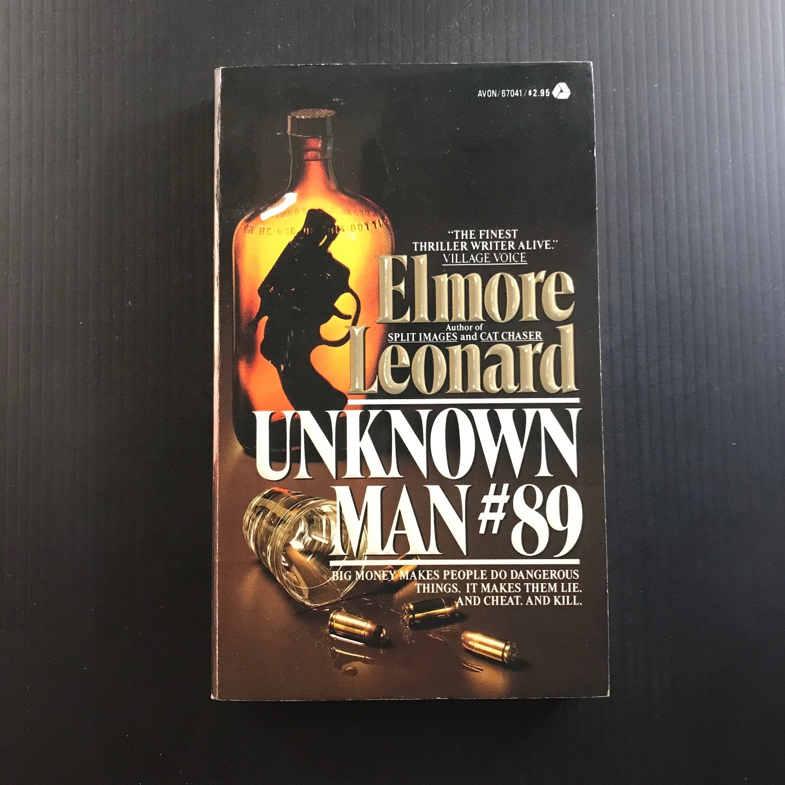 Unknown Man #89 Elmore Leonard 1st Avon Printing 1984 Thriller Suspense