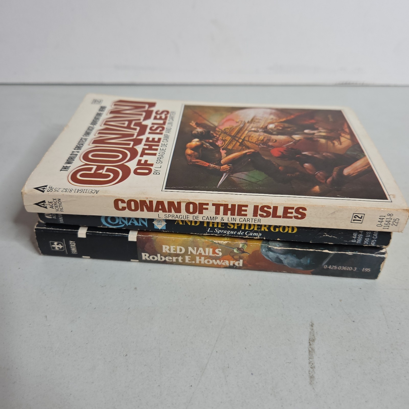 CONAN Lot 3 Red Nails Robert E. Howard (1977) 1st poster Spider God Isles