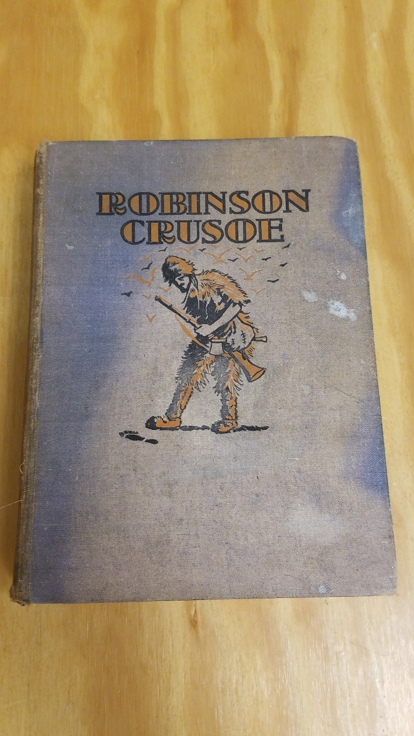Robinson Crusoe Illustrated Daniel Defoe 1933 HC Flanders Plague Father