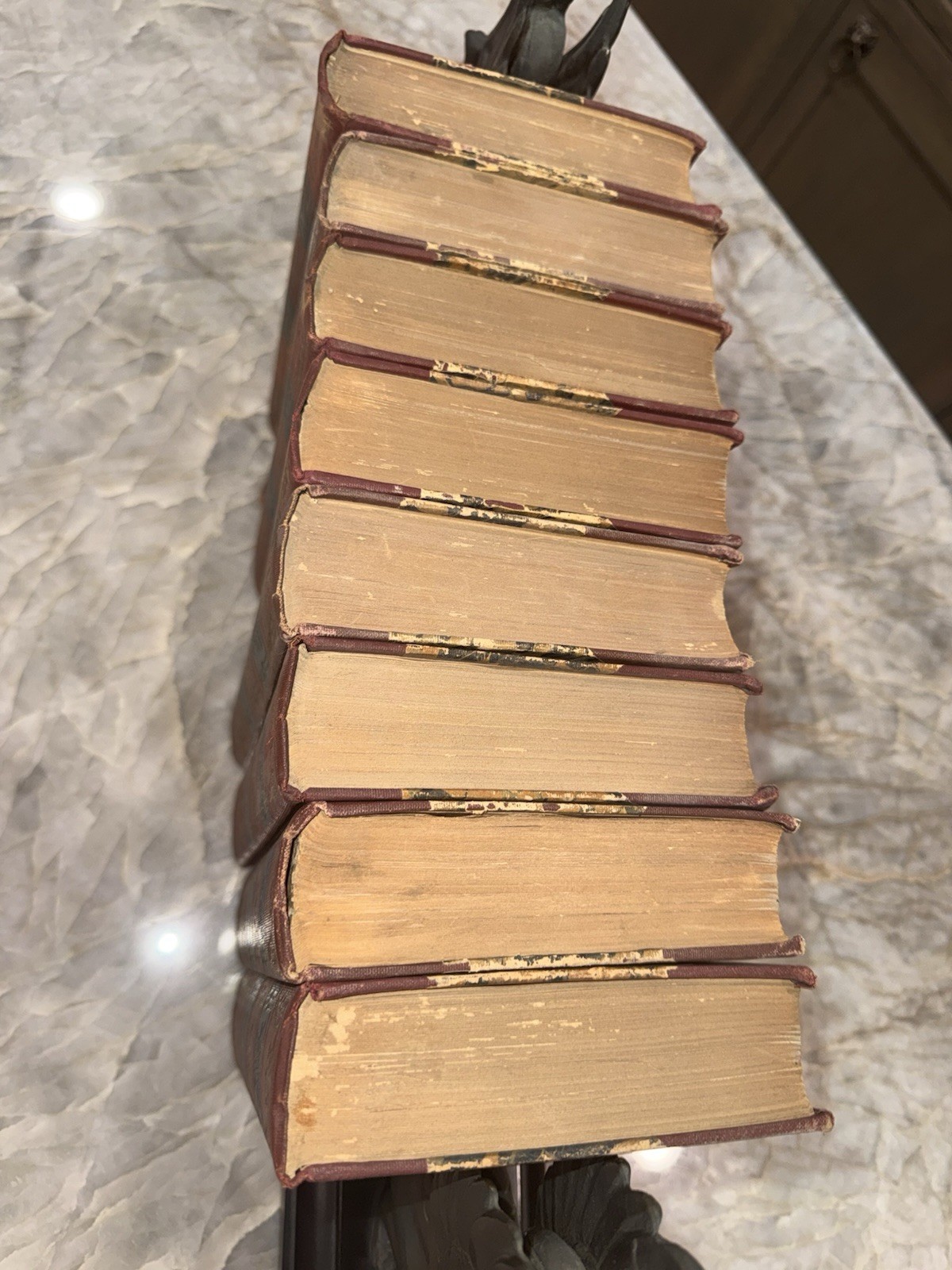 Antique 1915 Larned’s History of the World Complete 8 Vol Set IllustGilt Binding