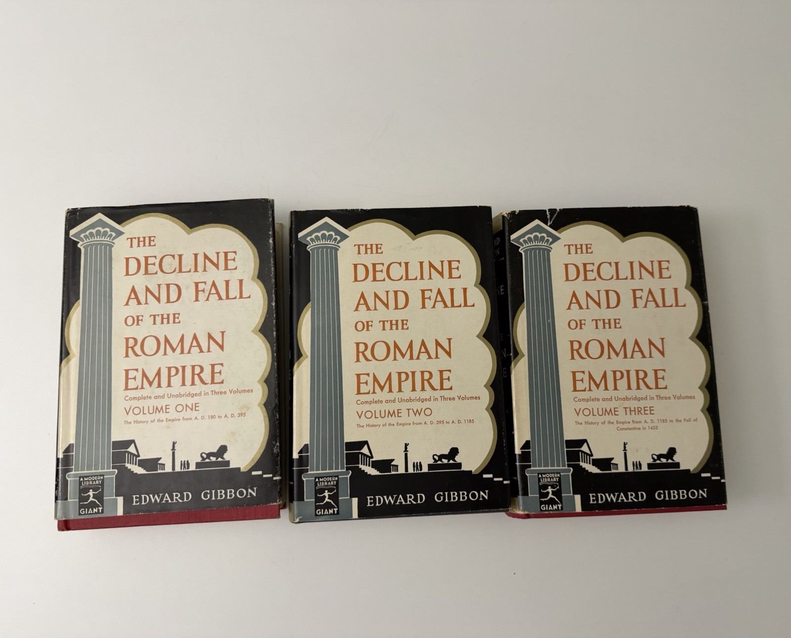 Gibbon Decline and Fall Of The Roman Empire Complete 3 Vol Art Deco DJs Modern