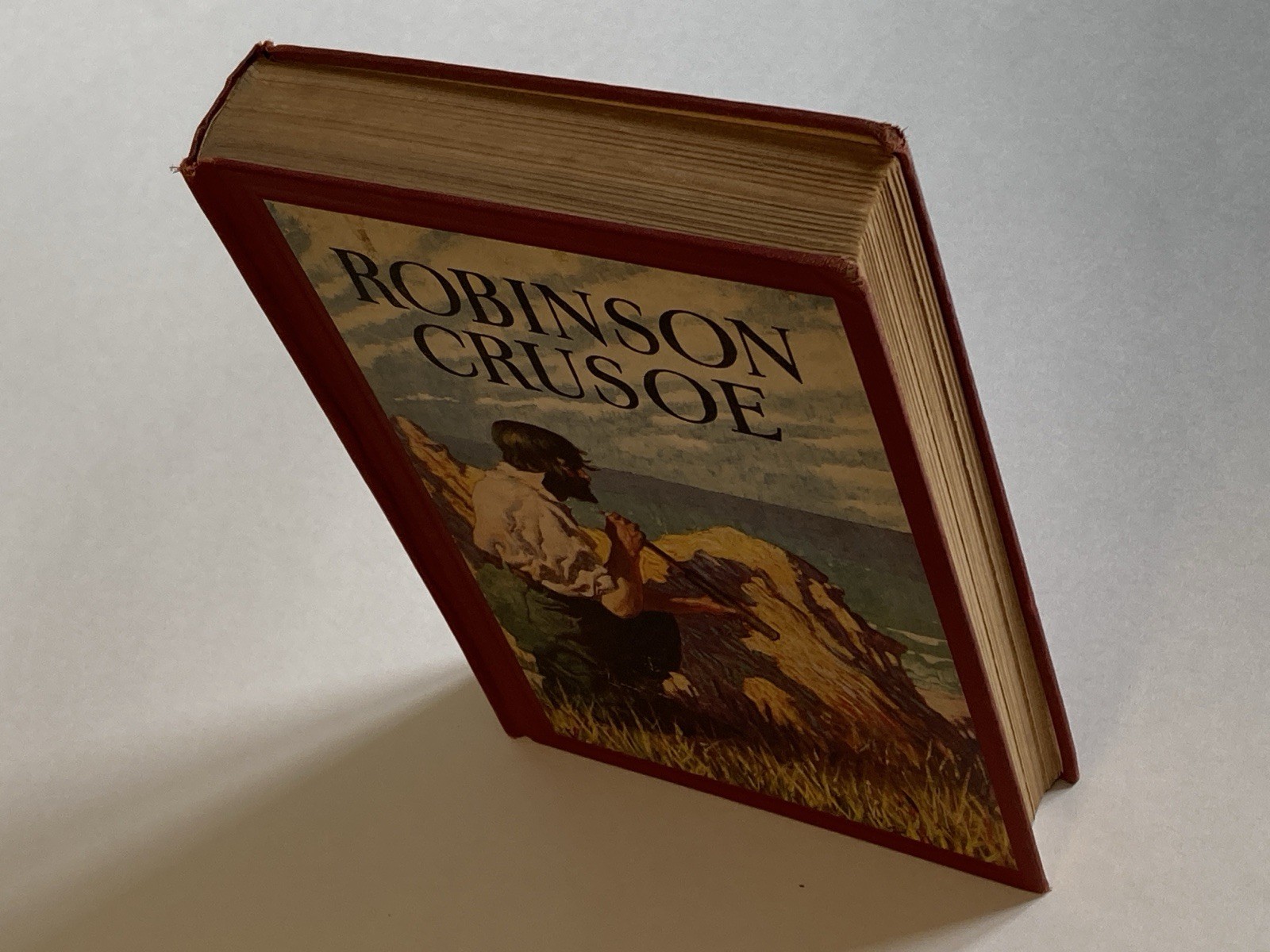 Robinson Crusoe by Daniel Defoe; 1925 Winston Hardcover, 9 Color Plates, VG+
