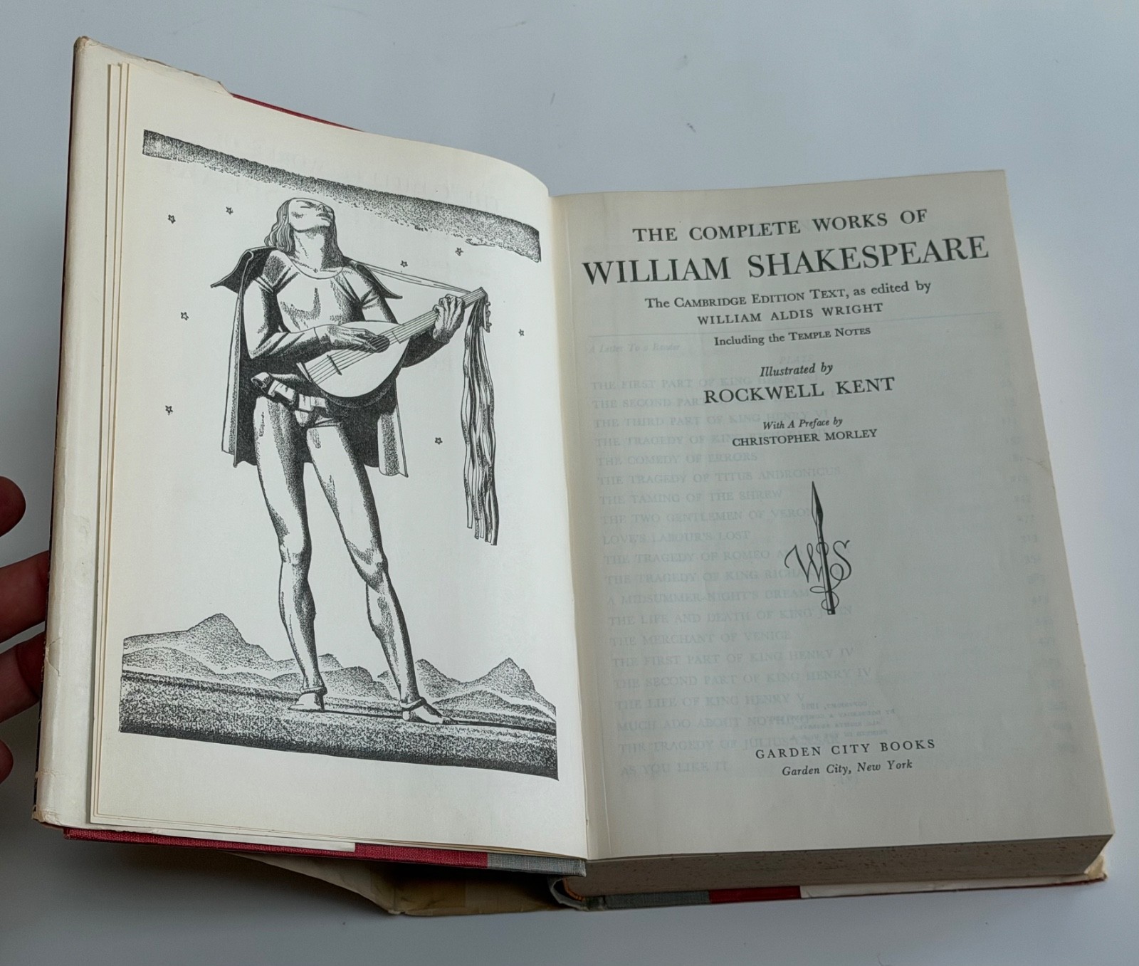 The Complete Works of William Shakespeare VINTAGE ILLUSTRATED 1936 Rockwell Kent