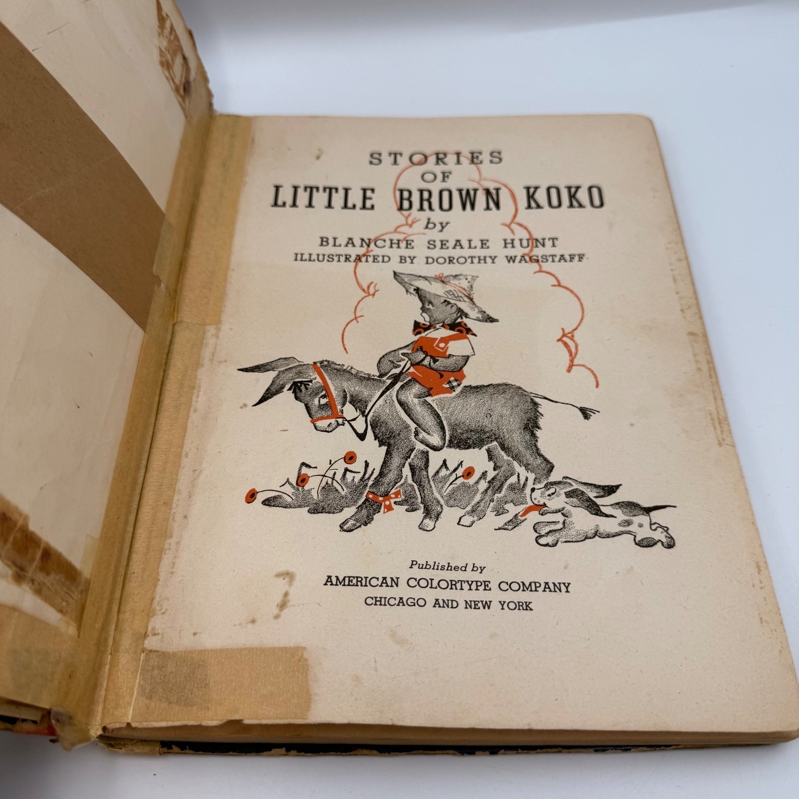 Vintage 1951 Stories of Little Brown Koko Blanche Seale Hunt Dorothy Wagstaff