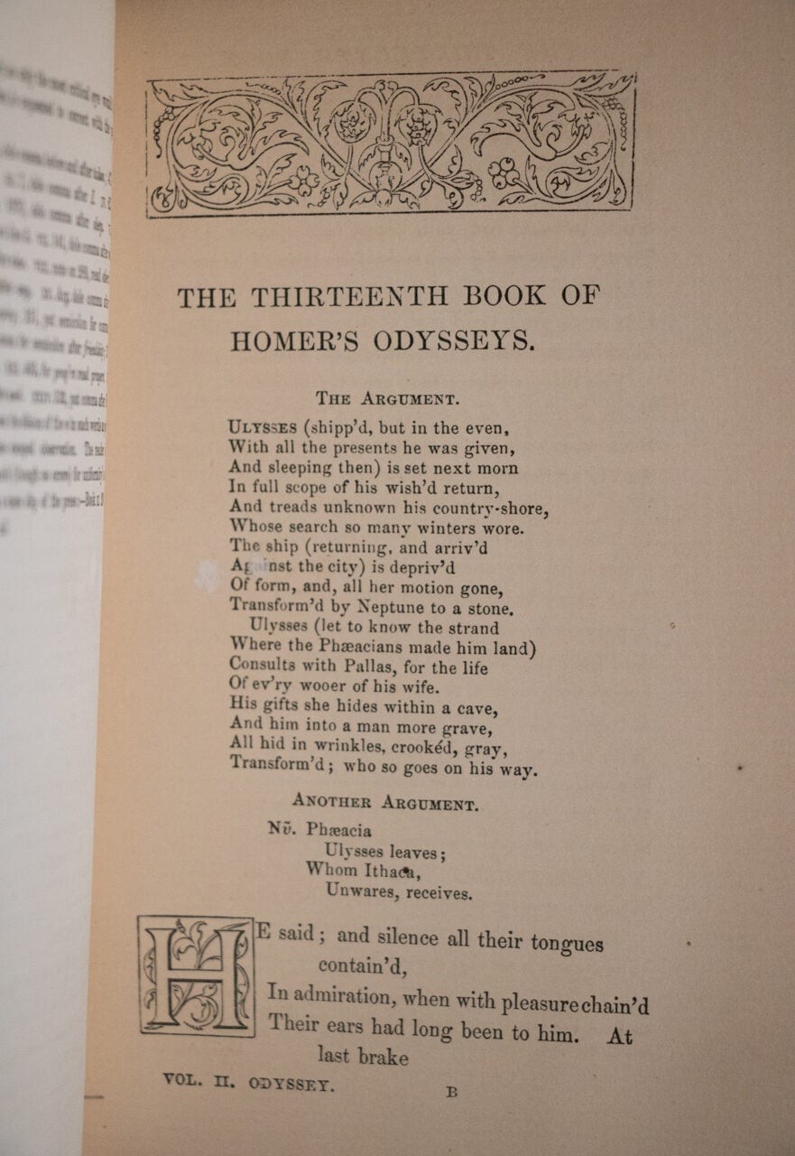 Odysseys of Homer Homer’s Batrachomyomachia Hymns and Epigrams / 1874