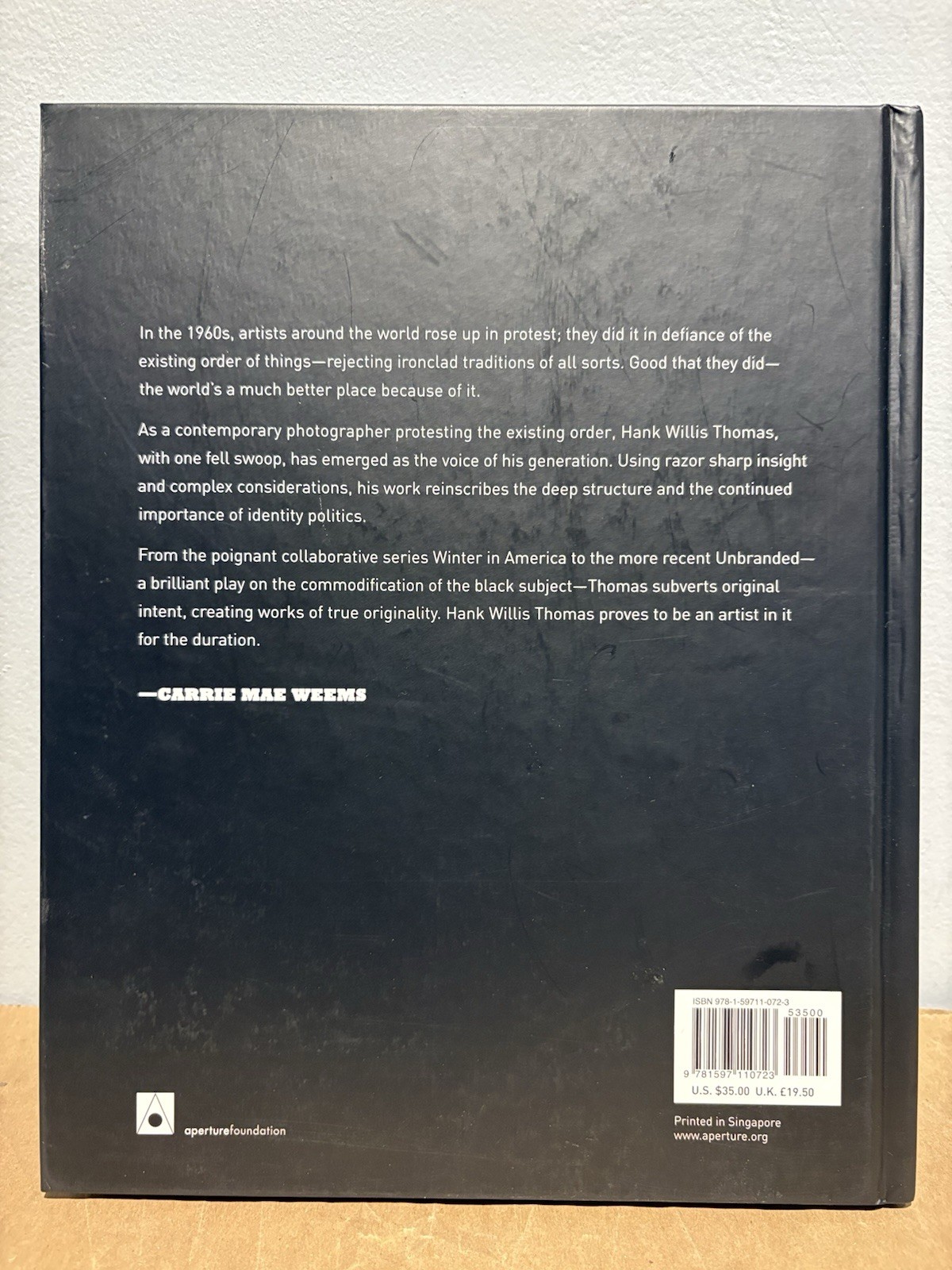 Hank Willis Thomas SIGNED Pitch Blackness HB RARE First Edition & Printing