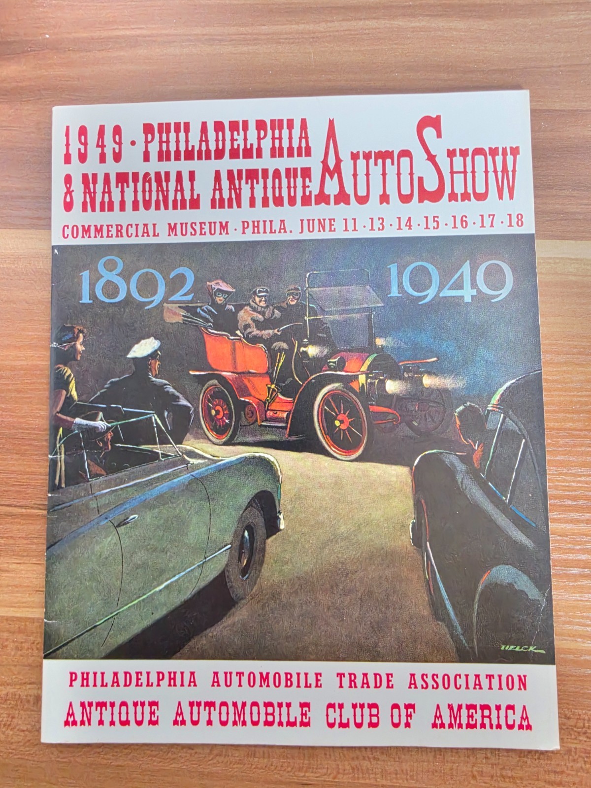 Vintage 1949 Philadelphia and National Antique Auto Show Automobile Club Catalog