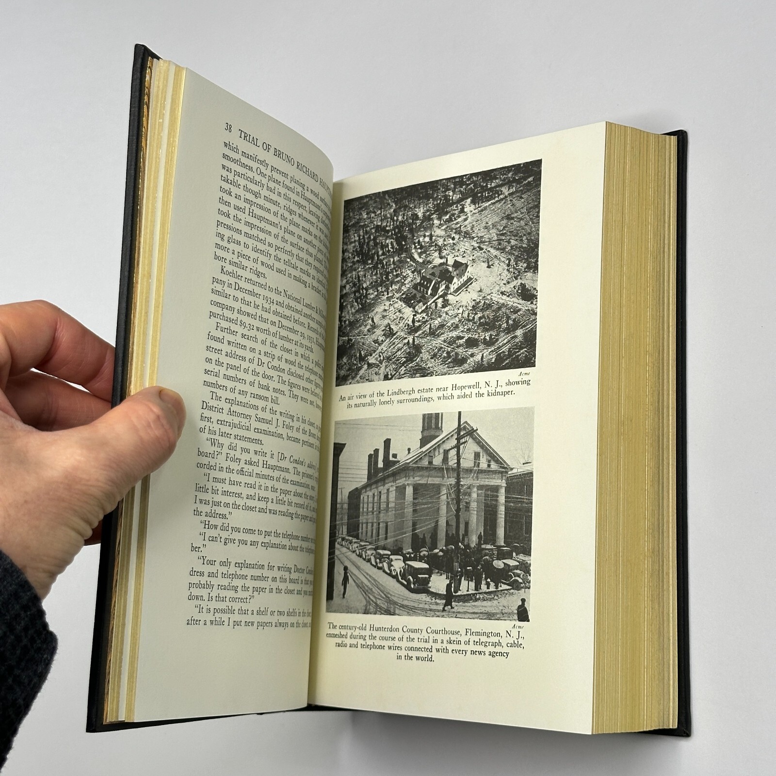Notable Trials “The Lindbergh Kidnapping Case” (1989, Quarter Bound Leather)