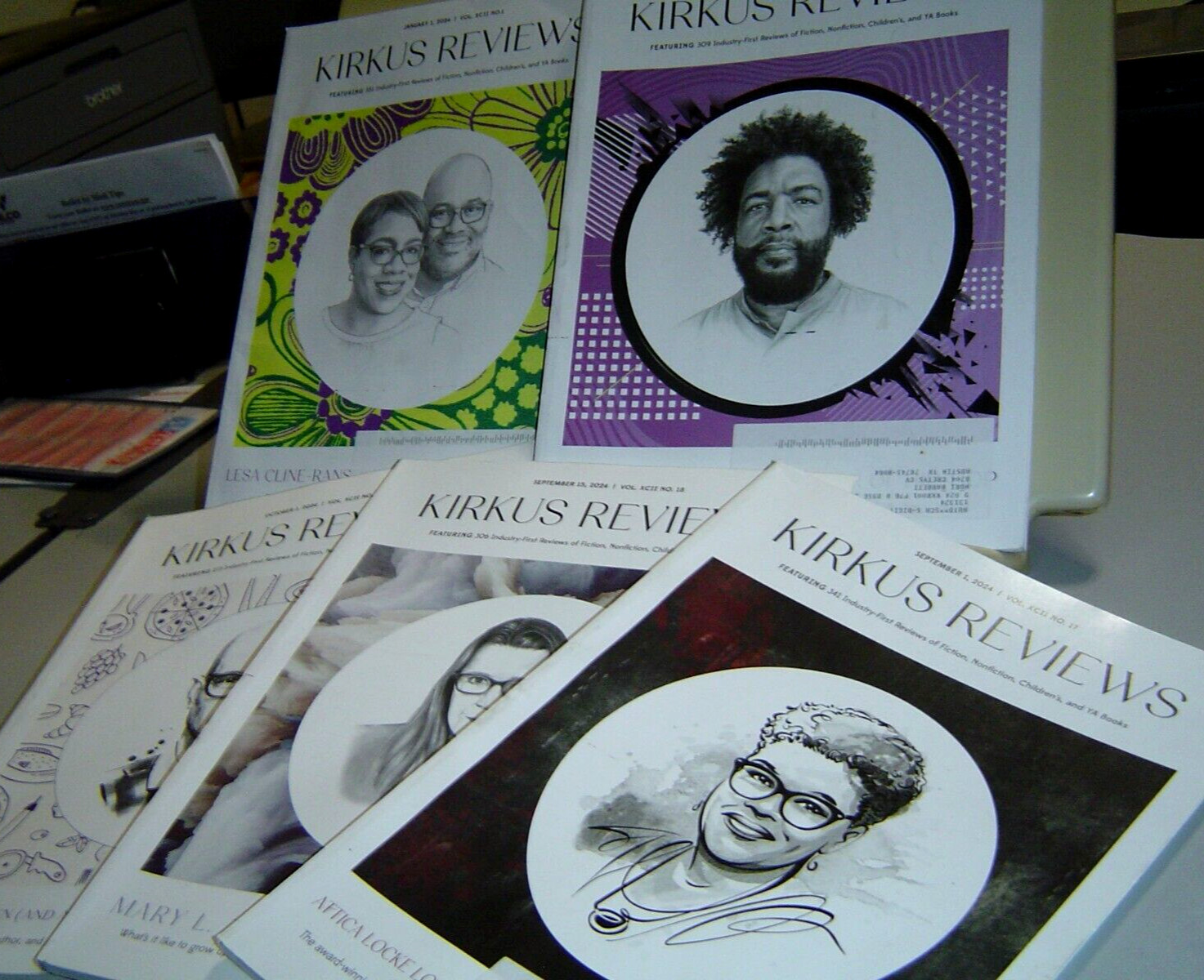 KIRKUS REVIEWS 2024 Lot of 5 Magazines BOOK REVIEWS Fiction Nonfiction Children