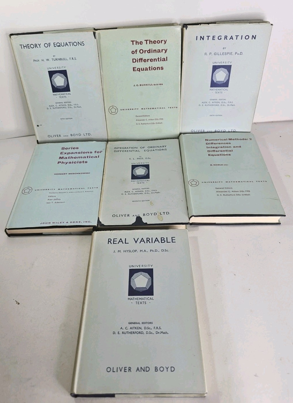 University Mathematical Texts Vintage Book Lot HC w/DJ Real Variable Integration