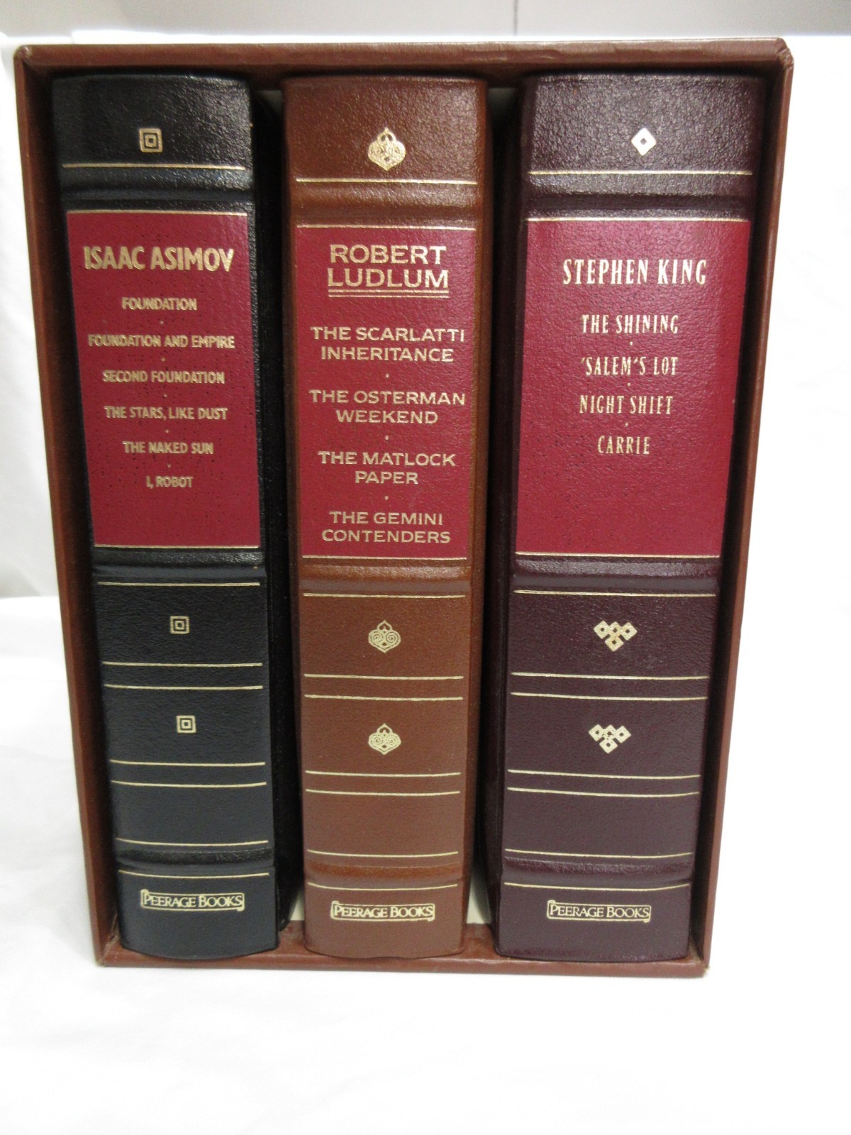 Modern Classics Collection Boxed Set:Asimov/King/Ludlum Leather, Slipcase, Fine