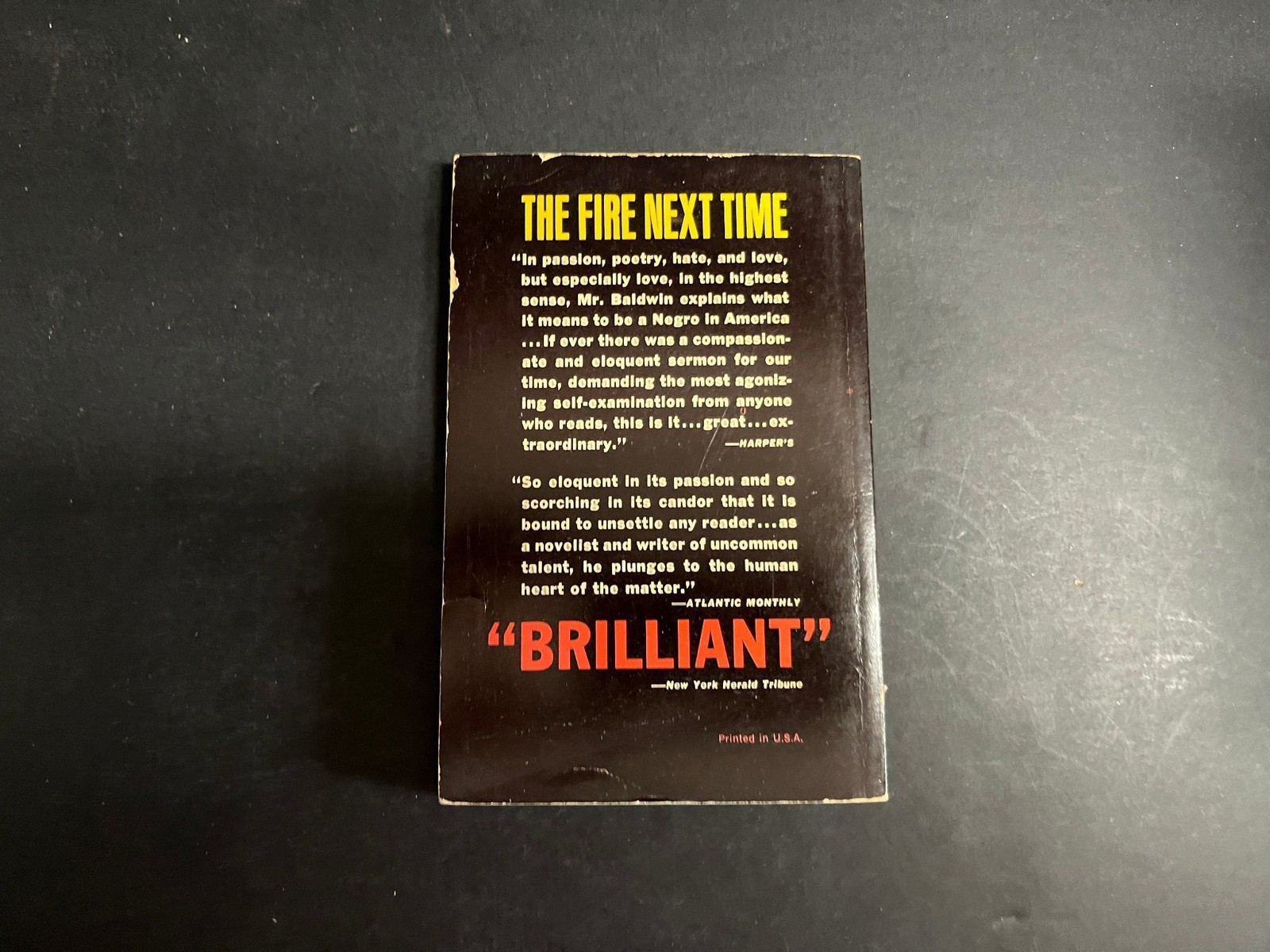 1964 The Fire Next Time 2542 by James Baldwin Mass Market Paperback Dell