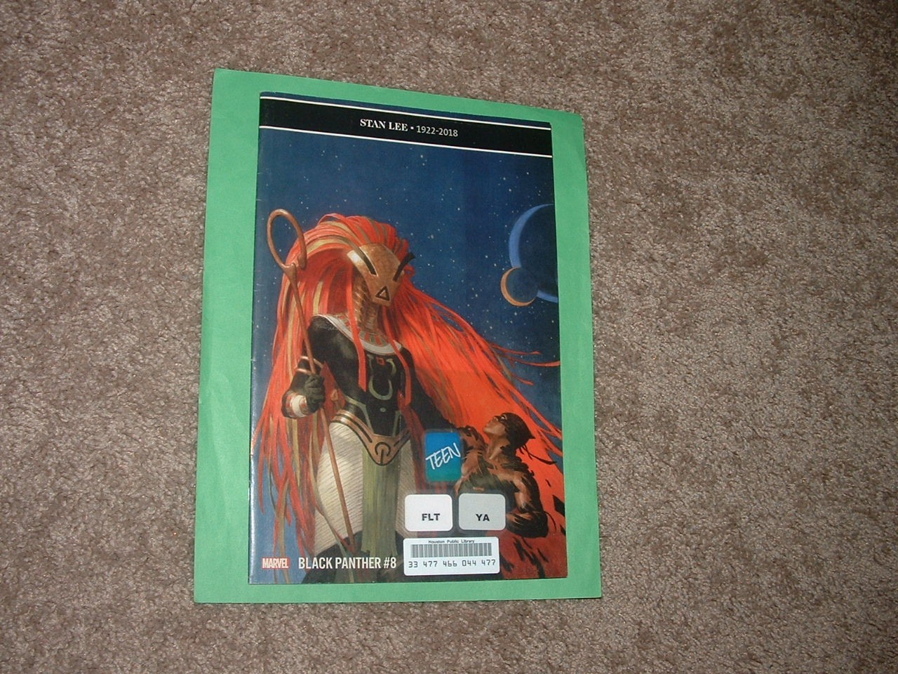 2019 Marvel Black Panther 8 A Stan Lee Memorial Portrait Library FN – Fast Ship