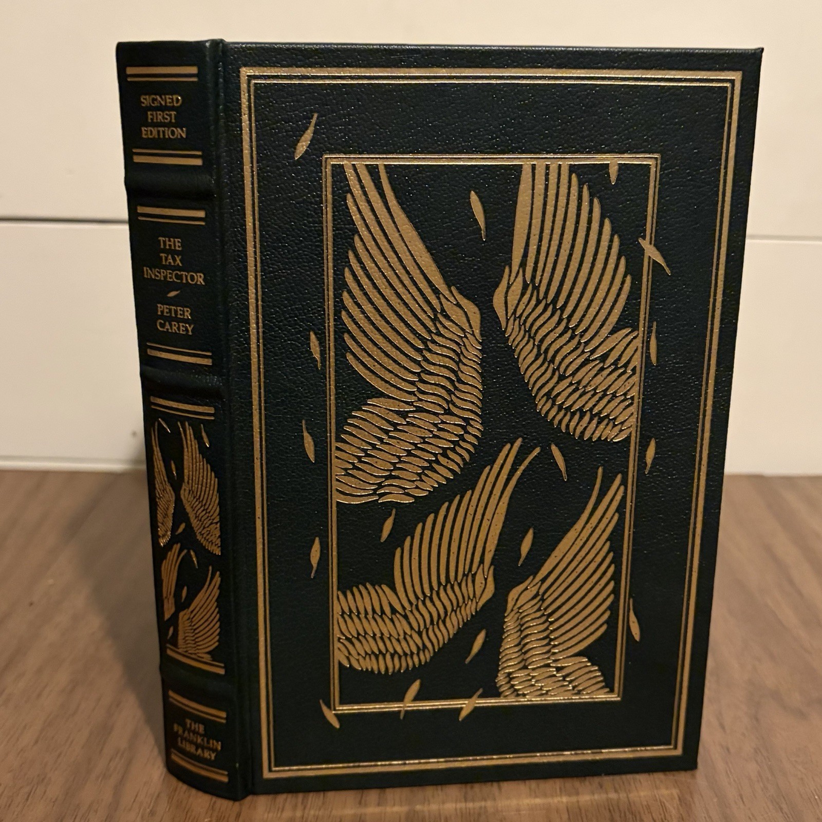 Peter Carey The Tax Inspector Signed First Edition Franklin Library Leather HC