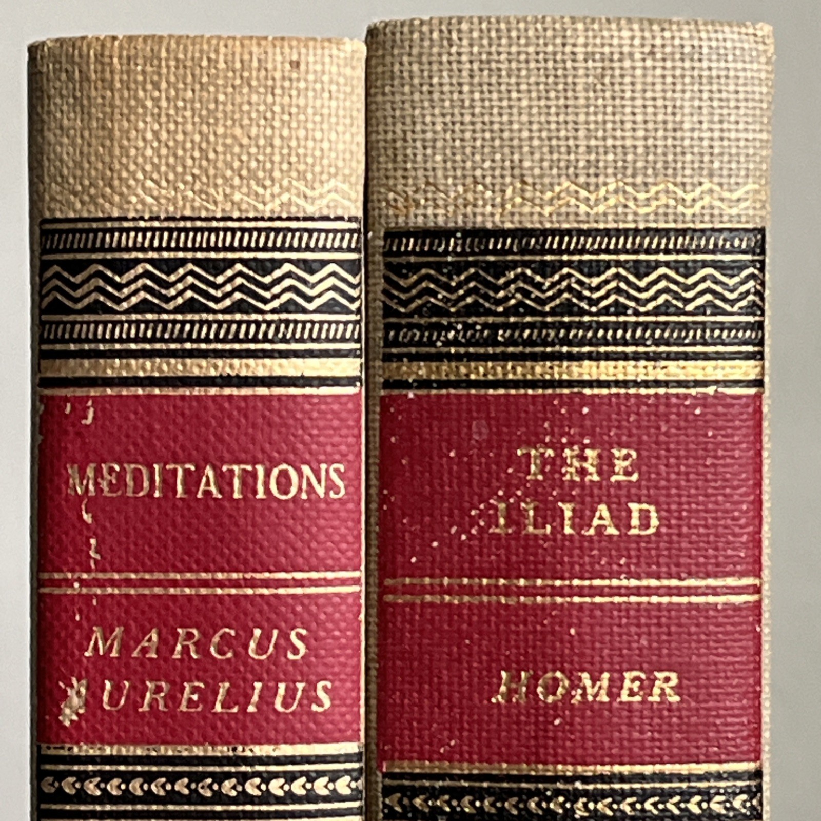 Marcus Aurelius Meditations & The Iliad of Homer – Classics Club Lot Hardcover