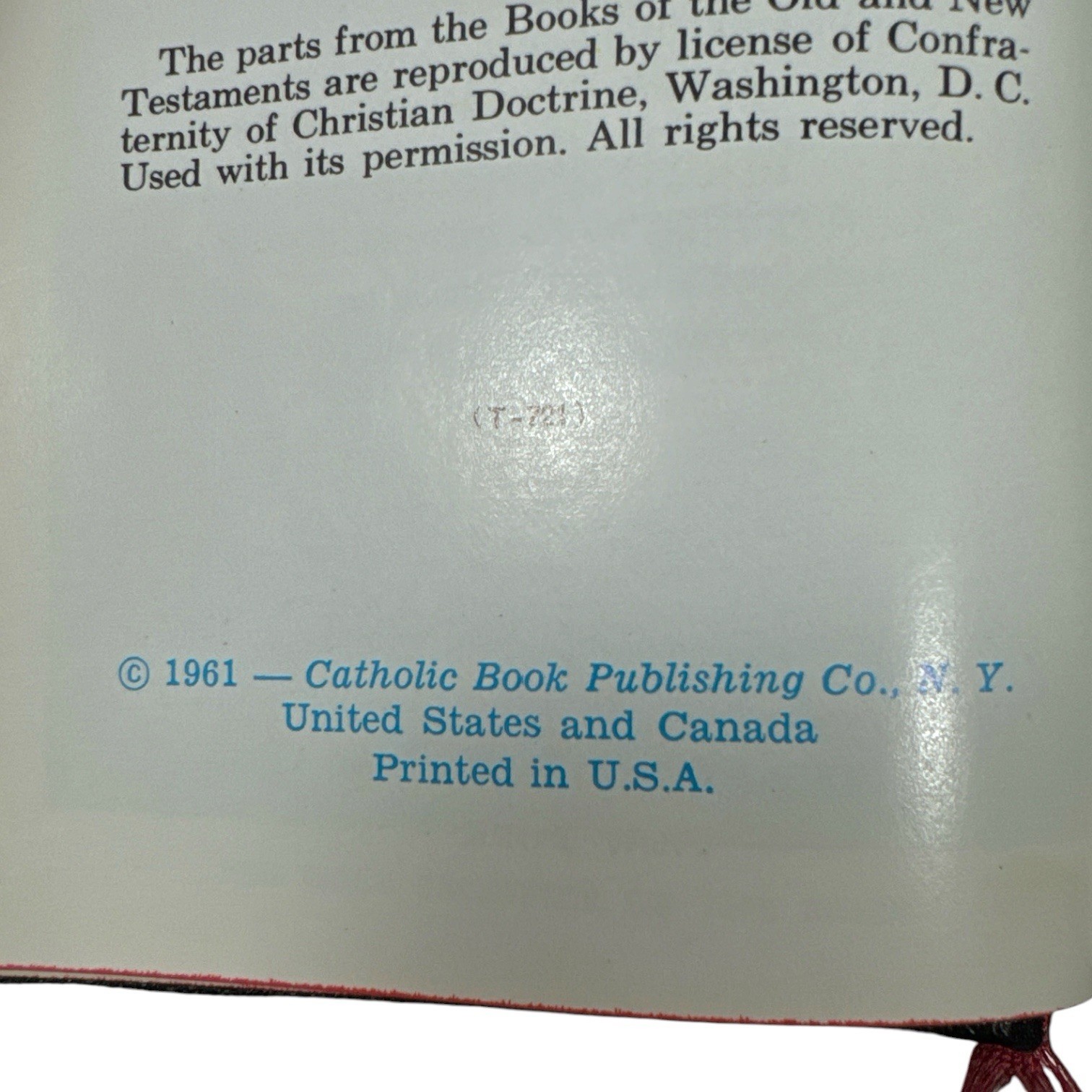Vintage 1961 Saint Joseph Continuous Sunday Missal Latin English Hugo Hoever